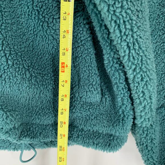 Lululemon Cinchable Fleece Zip Up 6 Green Jasper Plush High Neck Sherpa Athletic - Picture 13 of 16